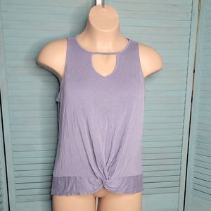 24/7 Maurices Sleeveless Blouse Shirt Sz XL Light Blue